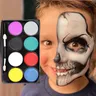 6 colori Halloween Face Body Painting Non tossico Safe Water Paint Oil nero rosso giallo Painting
