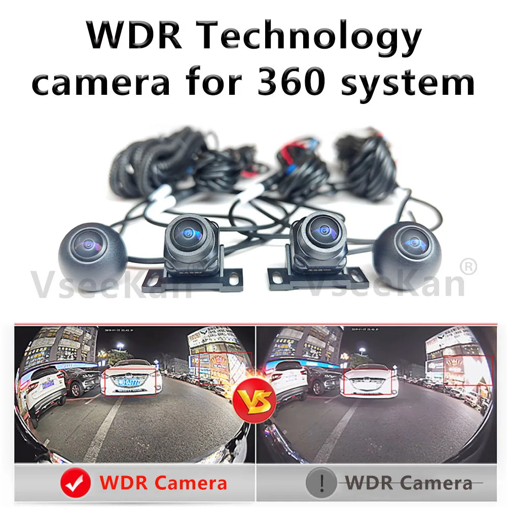 Auto 360-Surround-View-System WDR-Kamera klare Nachtsicht Für Auto Android-Multimedia-Systeme mit integrierter 360-Kamera-Funktion Image