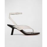 Julian Leather Ankle-strap Thong Sandals