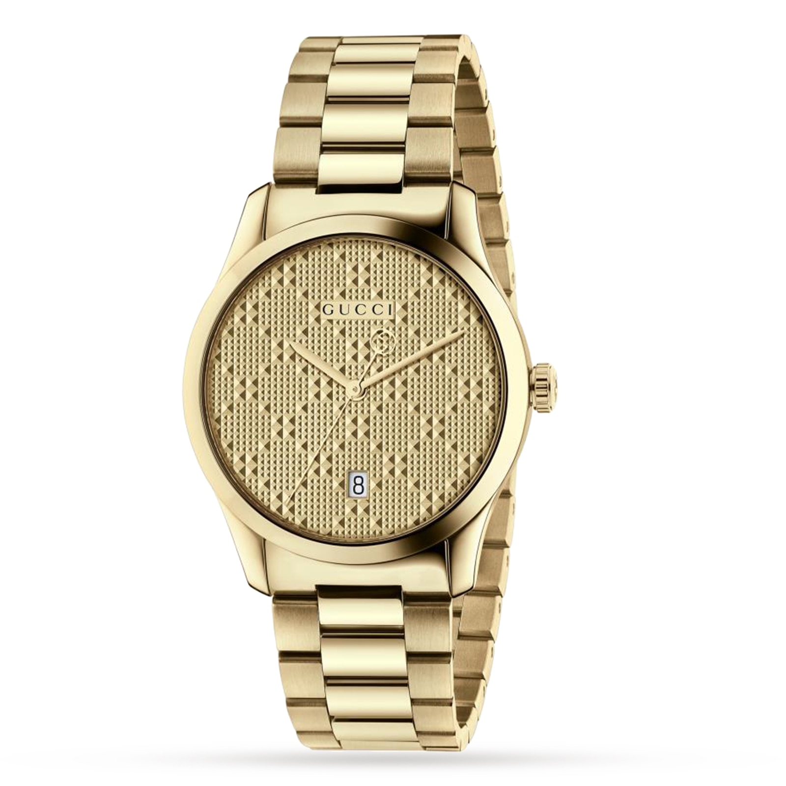 Gucci YA126461 Unisex Watch - Gold Stainless Steel - One Size