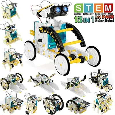 STEM 13-in-1 Education Solar Robot Toys DIY Building Science Experiment Kit for Kids Age 8-12 Solar