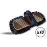 Brosse à parquet pour lustrage des sols et parquets - Lot de 10 - Brosse parquet