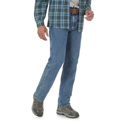 Men's Big & Tall Rugged Wear Performance Relaxed Fit Jeans by Wrangler in Light Stone (Size 42 29)