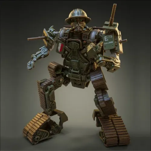 15 5 cm Spielzeug Welt SS Anteil TW-FS01 Bulldogge Weltkrieg Militär panzer Transformation Roboter