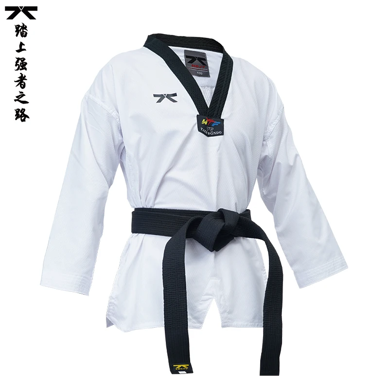 Firmway Taekwondo Coach Trainingskleidung sind dünn und atmungsaktiv WTF Karate Judo Kimono Doboks Tkd Uniform für Erwachsene Kinder Image