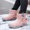 Kinder Stiefel für Mädchen Jungen Schuhe Winter PU Leder Wasserdichte Baby Stiefel Mode Kleinkind Kinder Schuhe Warme Plushr Schnee Stiefel
