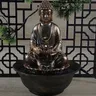 Fontana d'acqua statua di Buddha-fontana d'acqua da tavolo per interni-fontana Zen Fengshui per la