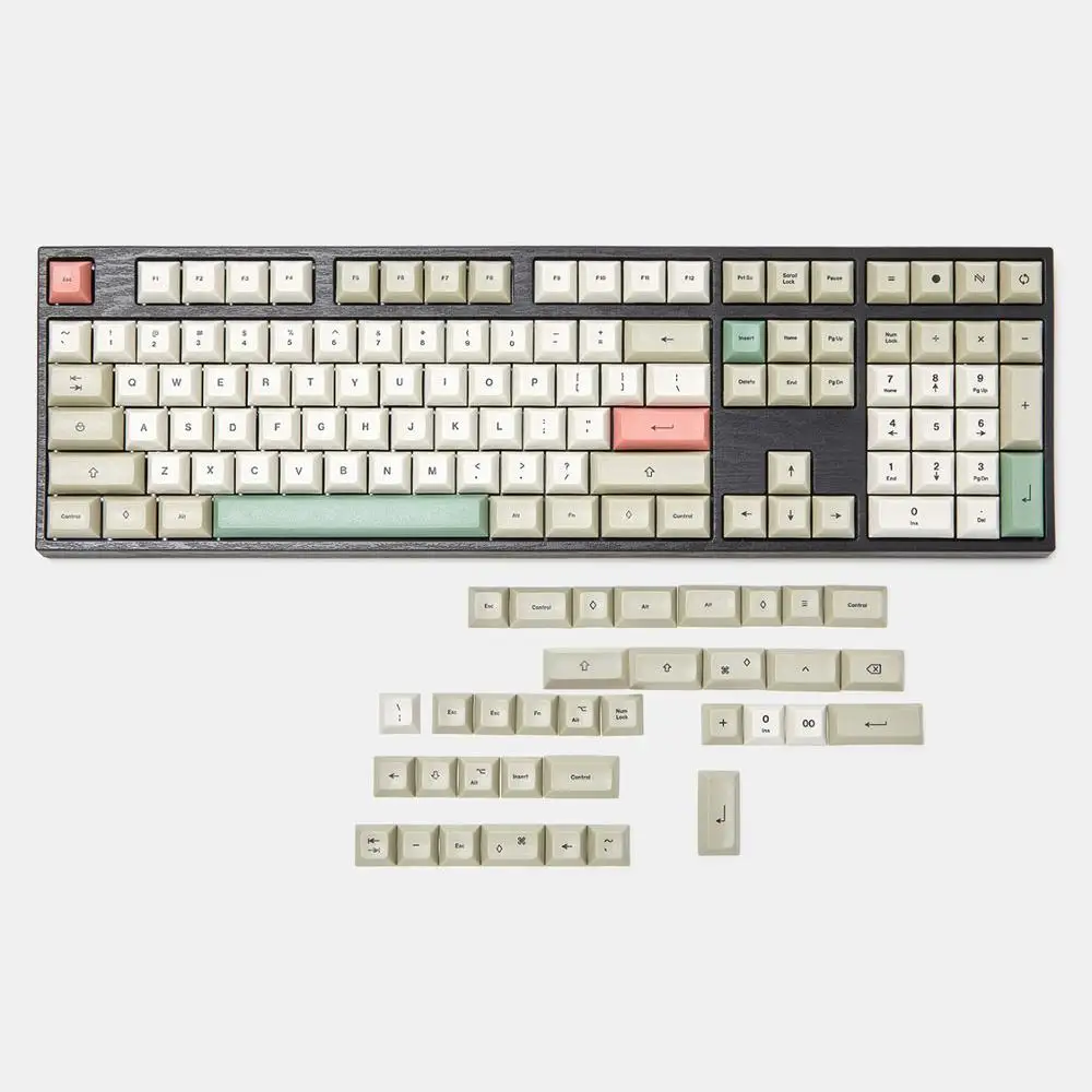 143 125 DSA Dye Sub 9009 Retro PBT Volle Keycap Für MX Mechanische Tastatur Filco 104 TKL 61 KBD75 Kira96 YMD96 XD64 Tada68 Image