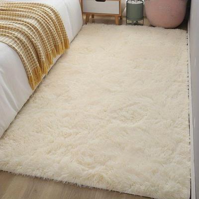 Silk Wool Girl Bedroom Bedside Carpet, Plush Home ...