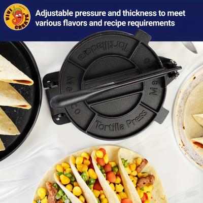 TEMU Vivicreate Tortilla Press, Shop Tortilla Maker, Dough Press, Flour Tortilla Press, Rotis Press, Quesadilla, Tortilla Makers (10 Inches)