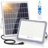 200W Solar Strahler Außen,Superheller led Strahler mit Großflächige Solarpanel &