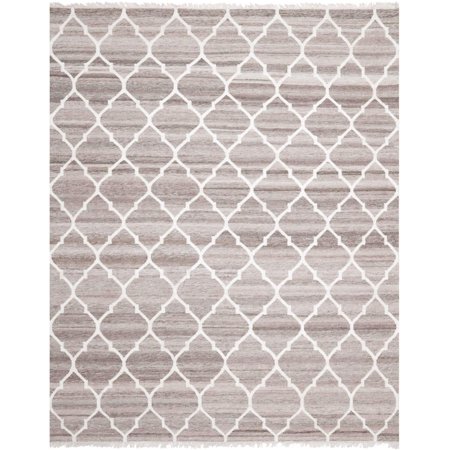 New Rug Collections NKM317A-8-Color:Light Grey/Ivory Shape:Large Rectangle Size:8 x 10