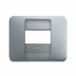 Busch-Jaeger ALPHA Zentralplatte, TAE, titan, matt, Befestigung mit Schraube, ohne Beschriftungsfeld Image