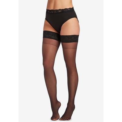Plus Size Women's MeMoi® Thigh Tights by MeMoi in Black (Size 7X)