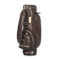 Waterproof Golf Bag, Portable PU Leather Golf Stand Bag, Travel Golf Club Bags, Lightweight Golf Clubs Organizer for Men & Women