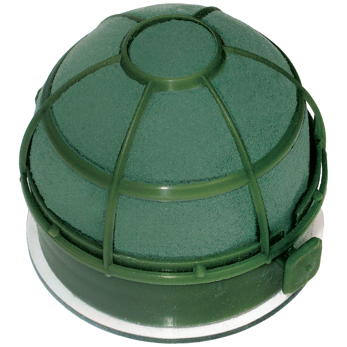 Creativery Nass Steckschaum Kugel 9x7cm mit Saugnapf für Auto Frischblumen Blumen Steckmasse Halbkugel Steckschwamm Floristikbedarf Autoschmuck Hochzeit Grün Image