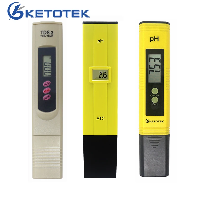 0,1-14,00 tragbare Digitale PH-Meter Tester TDS Meter für Aquarium Pool Wasser Qualität Lab PH-Monitor mit ATC Image