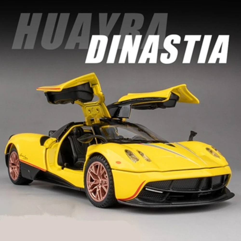 1/32 Pagani Huayra Dinastia Legierung Sport Auto Modell Diecast Metall Spielzeug Fahrzeuge Modell Hohe Simulation Mit Sound Licht Kinder Geschenke Image