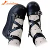 2023 große Qualität Lolita Cosplay Schwarz Rosa Keile Pumpen Plattform Herz Frauen Mary Janes Schnalle Gothic Schuhe Frau