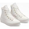 Sneaker CONVERSE "CHUCK TAYLOR ALL STAR LIFT PLATFORM", Gr. 37, weiß (vintage weiß), Synthetik, sportlich, Schuhe