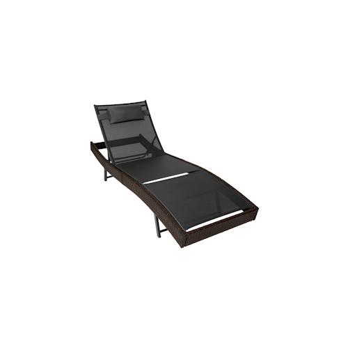 tectake Rattan Sonnenliege Moana 1