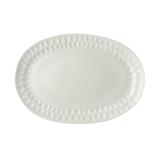 Mikasa Hospitality 5316694 9 1/10" x 13 1/5" Oval Malet Platter - Vegan Bone China, White