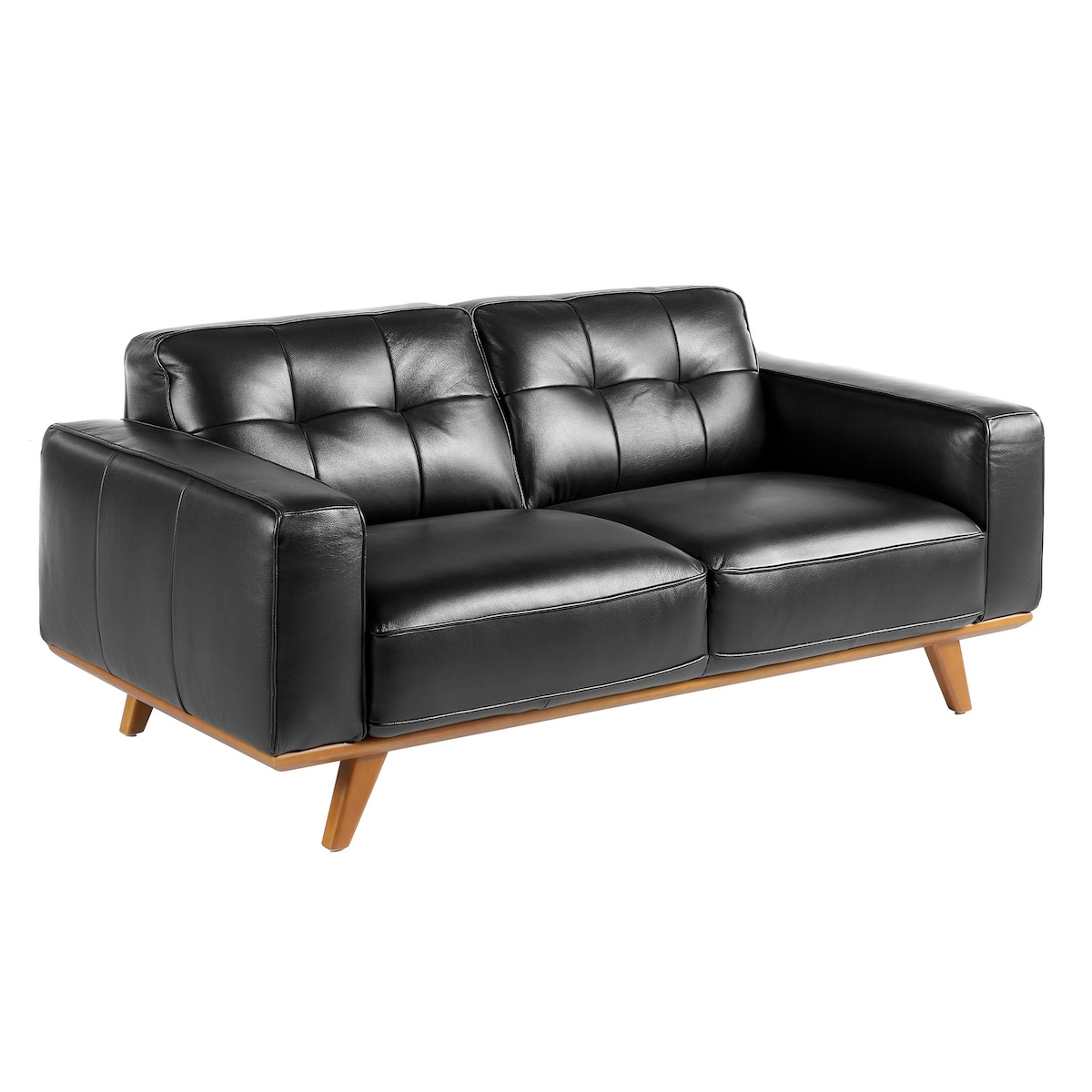 AC ANGEL CERDA Angel Cerdá 2-Sitzer-Sofa mit schwarzem Rindsleder 6030C Image