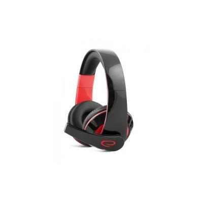 Esperanza EGH300R Kopfhörer Kabelgebunden Kopfband Gaming Schwarz, Rot