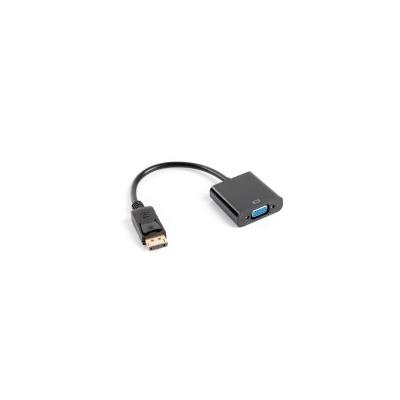 Lanberg AD-0002-BK Videokabel-Adapter 0.2 m VGA (D-Sub) DisplayPort Schwarz