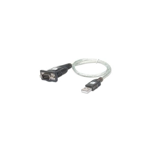 Techly Idata Usb-ser-2t Serien-kabel Transparent 0.45 M Usb Typ-a Db-9