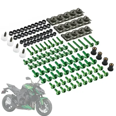 177pcs Fairing Bolts Motorcycle Screws Body Screws Nuts For kawasaki z750 z900 z1000 z800 versys 650 er6n ninja 400 300 z1000sx