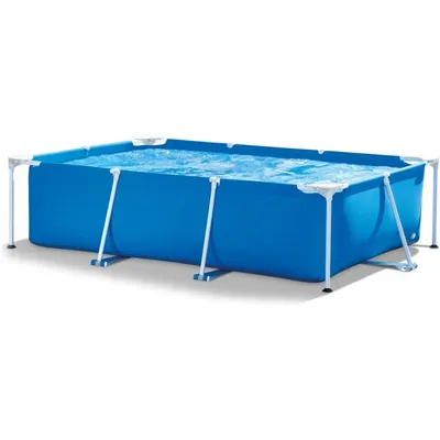 8.5ft X 26in Rectangular Frame Above Ground Quick Easy Set Up Backyard Outdoor Swimming Pool With