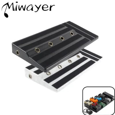Big Size Guitar Effects Pedal Board Sturdy PE Plastic Guitar Pedalboard Case with Screwdriver Tape