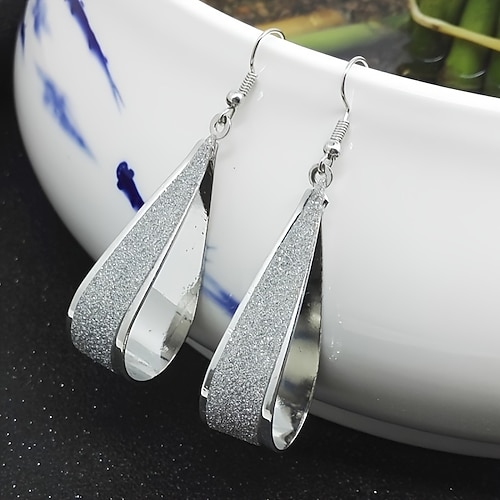 1 Paar Tropfen-Ohrringe For Damen Partyabend Verabredung Geburtstag Aleación Schick Mode Image