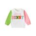 GuliriFei Baby Girl Boy Easter Shirt Hunny Bunny Letter Print Sweatshirt Crewneck Oversized Shirts Toddler Easter Outfit 0-3T
