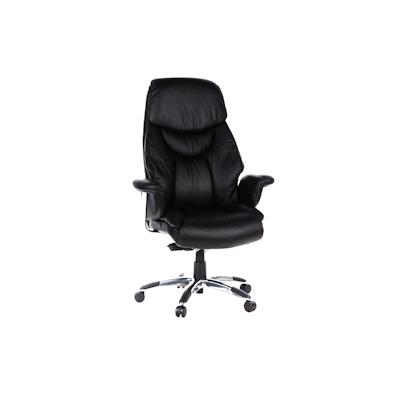 Bürostuhl / Chefsessel PRADO Leder schwarz hjh OFFICE Image