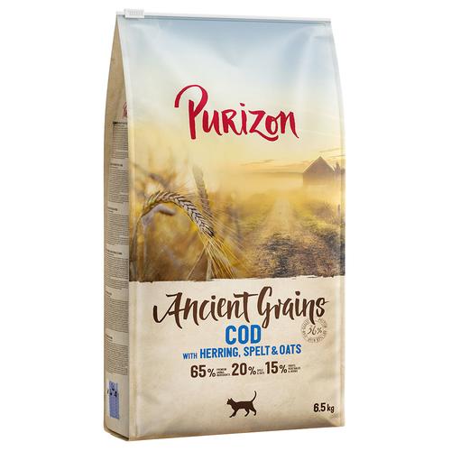 Sparpaket: 2x6,5kg Purizon Adult Kabeljau - Urgetreide Katzenfutter trocken