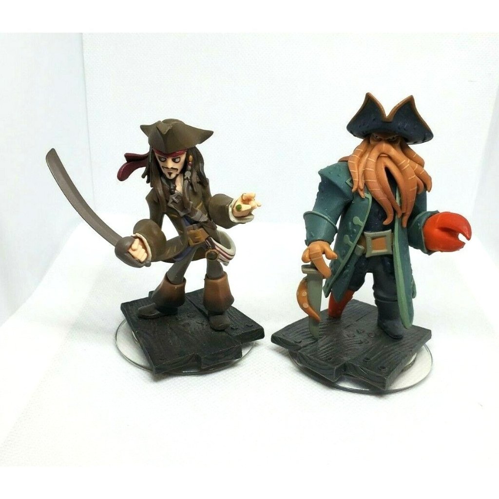Disney Video Games & Consoles | Disney Infinity Jack Sparrow & Davey Jones Game Pieces Pirates Of The Caribbean | Color: Brown | Size: Standard