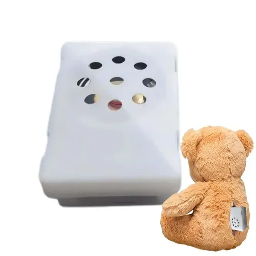 Mini Square Voice Recorder Voice Box für sprechen beschreibbare Tasten für Stofftier Puppenspiel