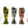 Torhüter Fußball Weltmeister schaft Ehren trophäe Katar Fußball Trophäe Fan liefert Schul spiele