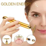 Énergie 24K or T barre de beauté rouleau Facial masseur en forme de T énergie barre de beauté