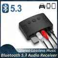 Ricevitore Audio Bluetooth 5.3 RCA 3.5mm AUX U-Disk USB Stereo Music adattatore Wireless per PC Car Kit altoparlante cuffie amplificatore