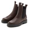 Stiefelette ELBSAND, Damen, Gr. 42, braun (dunkelbraun), Obermaterial: 100% Rindsleder. Futter: 100% Synthetik. Decksohle: 100% Synthetik. Laufsohle: 100% Synthetik, unifarben, casual, Schuhe, Chelseaboots, Schlupfstiefel, Bikerboots aus Leder