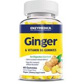 Enzymedica Ginger & Vitamin B6 Gummies Support for Occasional Nausea & Indigestion High Potency Equivalent to 200 mg Ginger Extract 60 Count