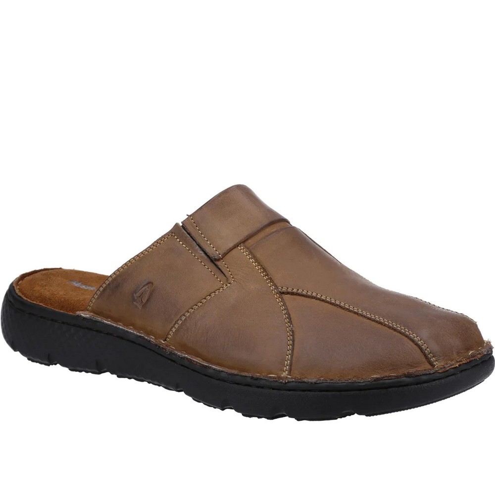Hush Puppies Herren Carson Leder Pantoletten (Braun)