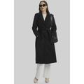 James Lakeland Womens Three Buttons Belted Coat - Black - Size 8 UK | James Lakeland Sale | Discount Designer Brands