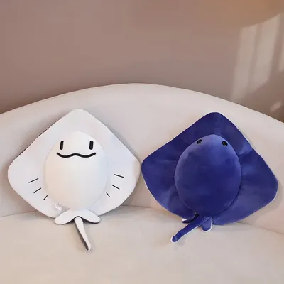 1pc 52/62cm Cartoon Ray Devil Fish Plush Toys Simulation Ocean Series Fish Plush Pillow Stuffed Soft