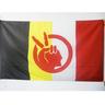 AZ FLAG Bandiera Movimento dei NATIVI Americani 90x60cm - Bandiera American Indian Movement