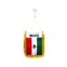AZ FLAG Gagliardetto Messico 15x10cm con Ventosa - BANDIERINA per Auto Messicana 10 x 15 cm