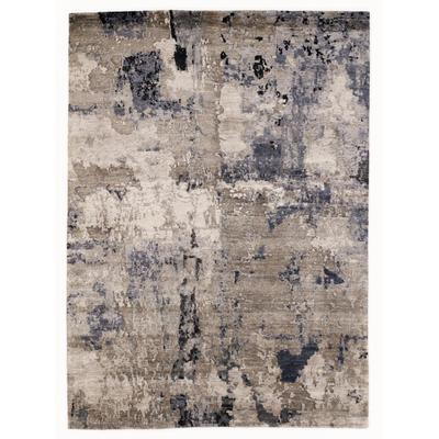 Teppich OCI DIE TEPPICHMARKE "Signature Earth" Gr. 4, grau, B:170cm H:4mm L:240cm, Viskose, Teppiche, handgeknüpft, Wohnzimmer Image